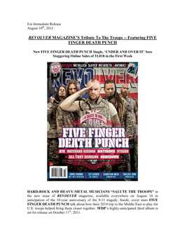 REVOLVER MAGAZINE's Tribute to the Troops -- Featuring FIVE