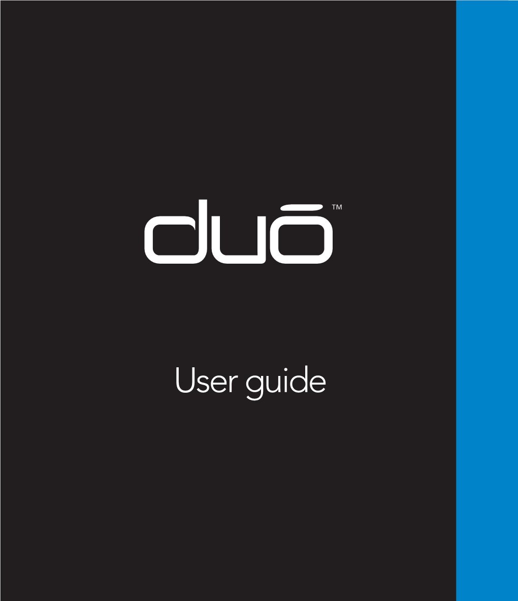 User Guide Elcome to Duō, a Compact Handheld Sales and Payment Device for the Retail and Hospitality Industries