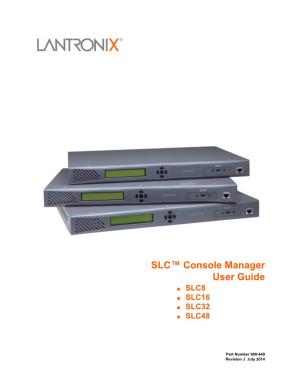 SLC Console Manager User Guide Available At