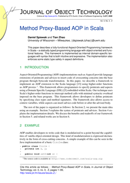 Method Proxy-Based AOP in Scala