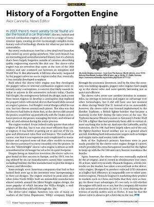 History of a Forgotten Engine Alex Cannella, News Editor