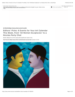 '50 Women Sculptures' to a Nicolas Party Chat | Artnet News 11/24/20, 9)41 AM