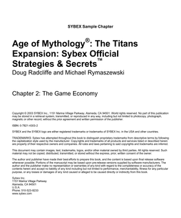 Age of Mythology : the Titans Expansion: Sybex Official Strategies