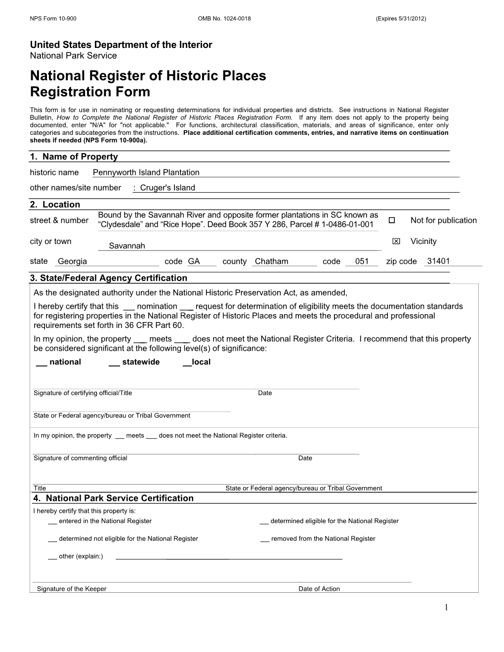 National Register of Historic Places Registration Form