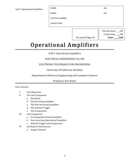 Lab 3 Operational Amplifiers 2.13