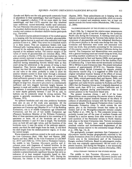 SQUIRES—PACIFIC CRETACEOUS PALEOCENE BIVALVES 913 Gyrodes and Biplica Are the Only Gastropods Commonly Found (Squires, 2003)