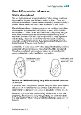 Breech Presentation Information