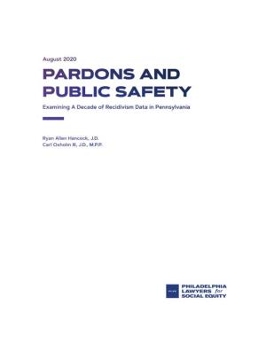 Pardons and Public Safety: Examining a Decade of Recidivism Data in Pennsylvania