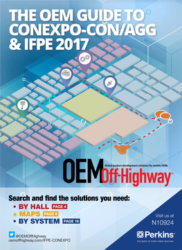 The Oem Guide to Conexpo-Con/Agg & Ifpe 2017