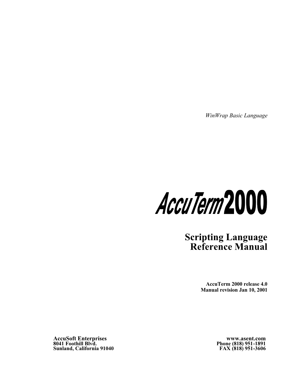 Accuterm 2000 VBA Reference Manual