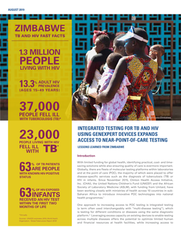 Integrated Testing for TB and HIV Zimbabwe