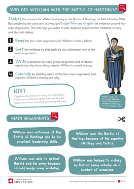 Why Did William Win the Battle of Hastings?