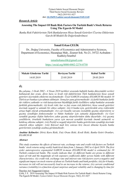 Research Article Assessing the Impact of Bank Risk Factors on Turkish Bank's Stock Returns Using the Egarch-M Model Banka Risk