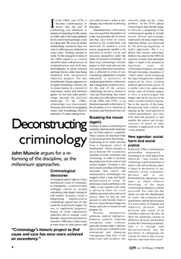 Deconstructing Criminology