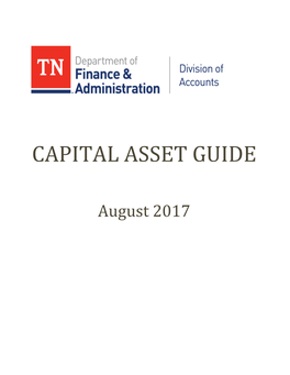 State of Tennessee Capital Asset Guide