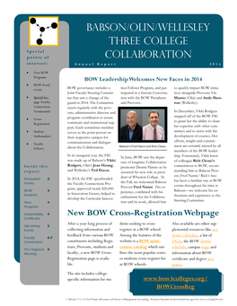 Babson/Olin/Wellesley Three College Collaboration