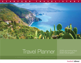 Travel Planner 2019 Upcoming Trips 2020 Full Program