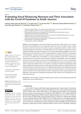 Evaluating Social Distancing Measures and Their Association with the Covid-19 Pandemic in South America