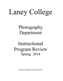 Instructional Program Review Spring 2014