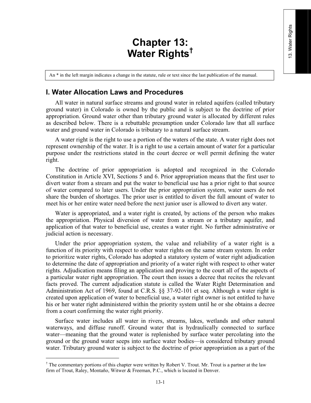 Water Rights 13