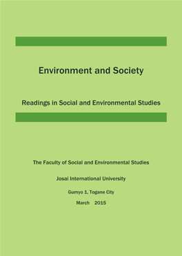 Environment and Society