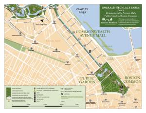 Boston Common ➤ This Map Was Conceived and Produced by the Emerald Necklace Conservancy with the Support of Back Bay Fens Its Public and Private Partners