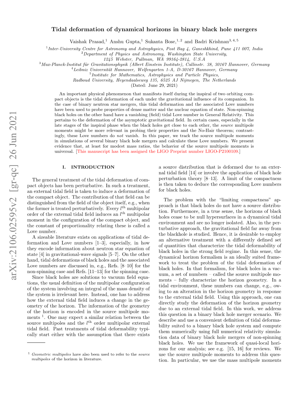 Arxiv:2106.02595V2 [Gr-Qc] 26 Jun 2021 Ments – Fully Characterize the Horizon Geometry