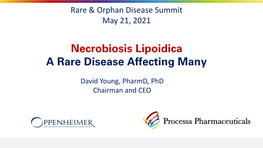 Necrobiosis Lipoidica a Rare Disease Affecting Many