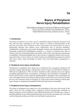 Basics of Peripheral Nerve Injury Rehabilitation