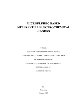 Microfluidic Based Differential Electrochemical Sensors