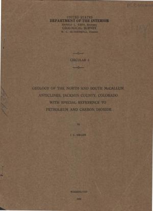 Geology of the North and South Mccallum Anticlines, Jackson