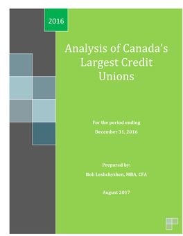 Analysis of Canada's Largest Credit Unions