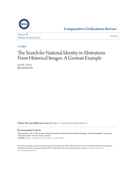The Search for National Identity in Abstrations from Historical Images: a German Example