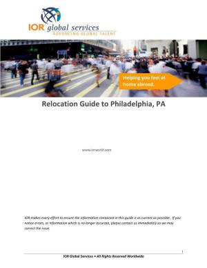 Relocation Guide to Philadelphia, PA
