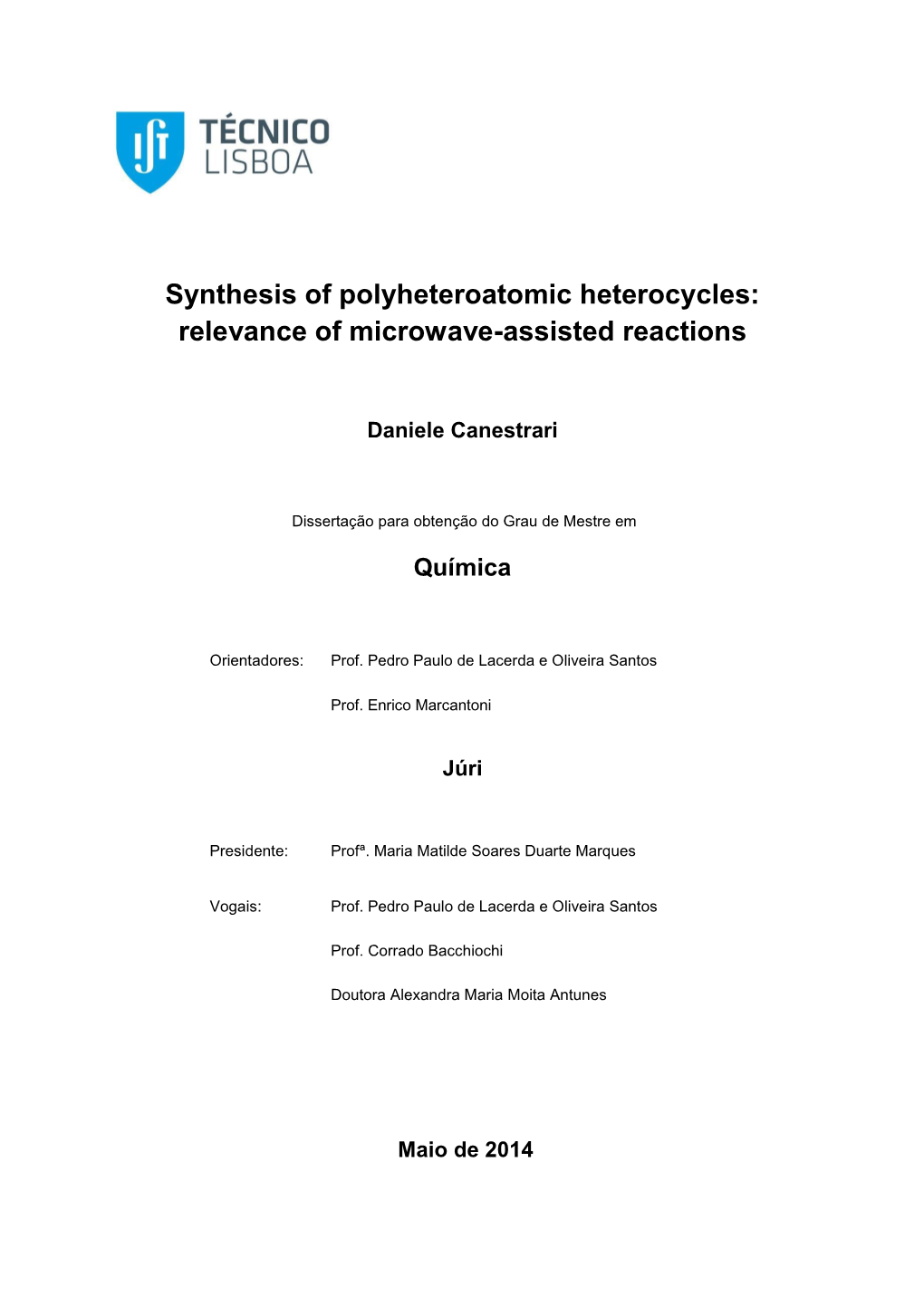 Synthesis of Polyheteroatomic Heterocycles: Relevance of Microwave-Assisted Reactions