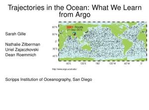 Trajectories in the Ocean: What We Learn from Argo