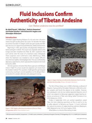Fluid Inclusions Confirm Authenticity of Tibetan Andesine Date