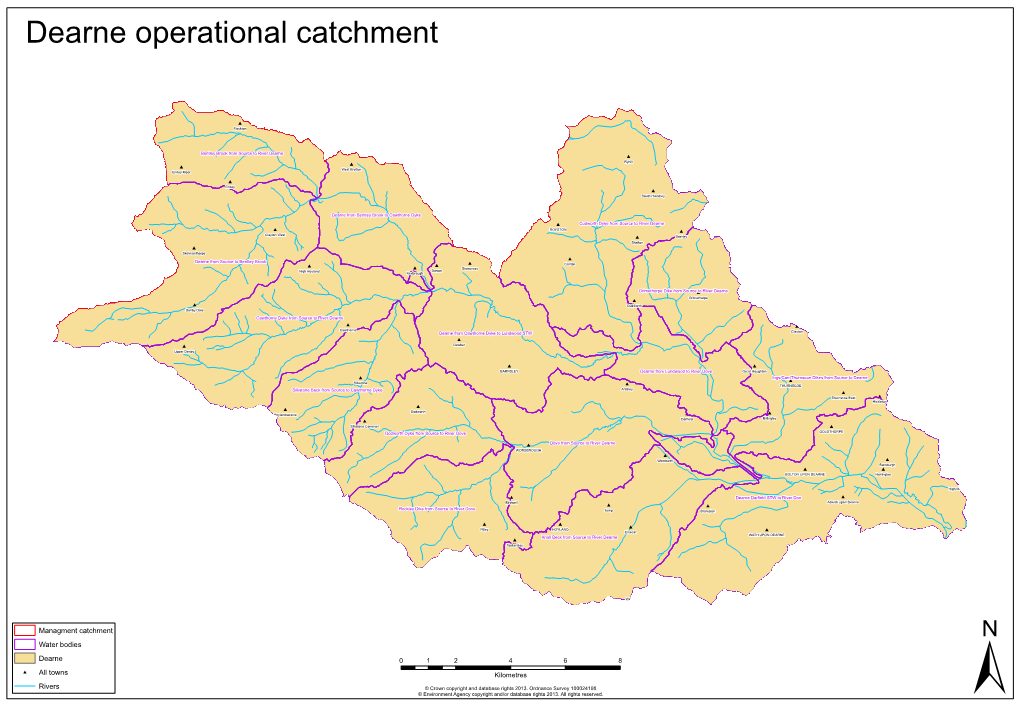 Managment Catchment Water Bodies Dearne All Towns Rivers