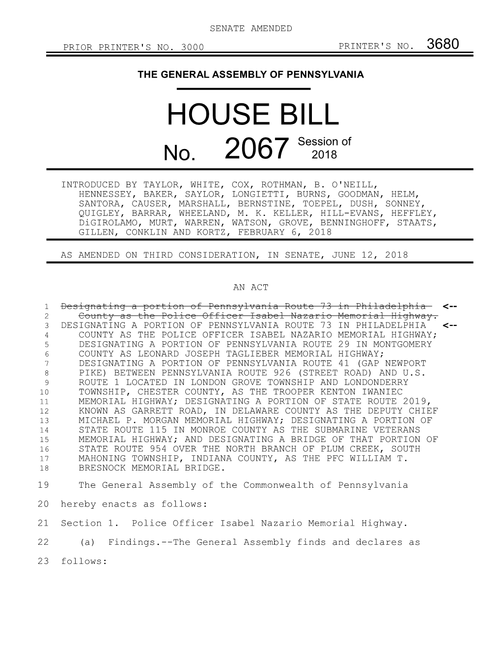 HOUSE BILL Session of No