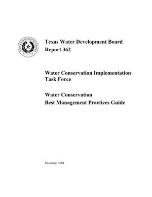 Water Conservation Best Management Practices Guide