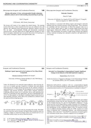 Inorganic and Coordination Chemistry559595