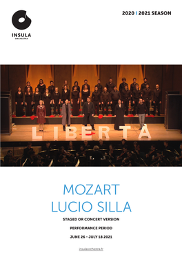 Mozart Lucio Silla Staged Or Concert Version