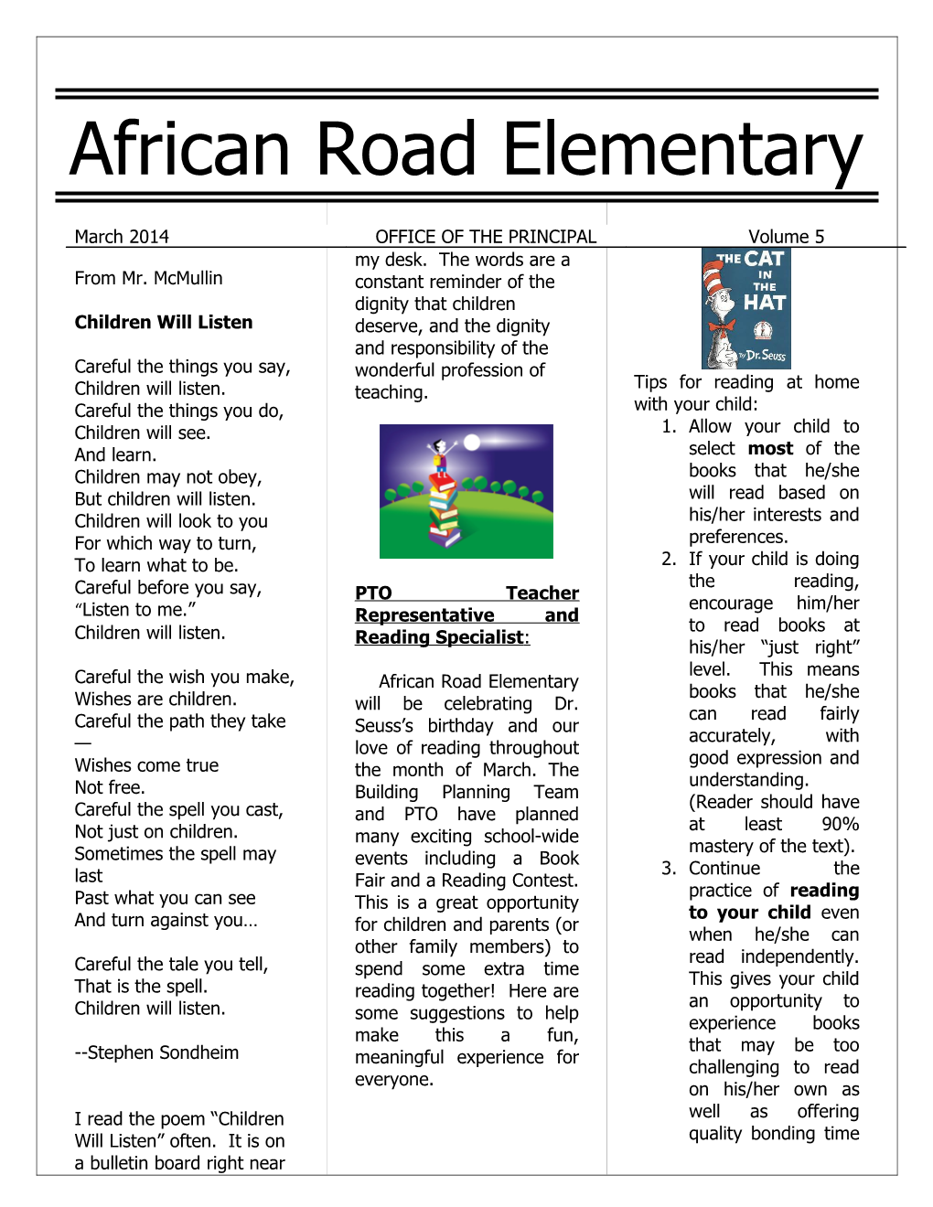 African Road Elementary