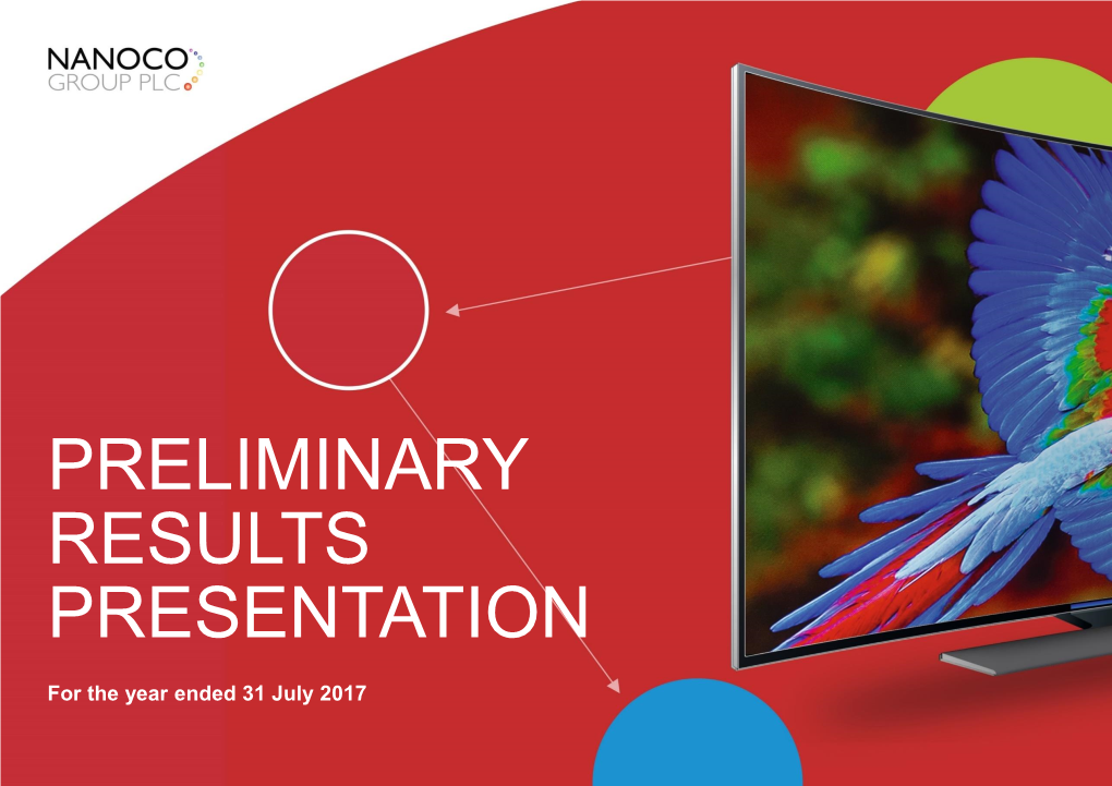 Preliminary Results Presentation