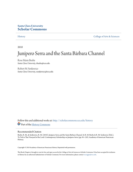 Junipero Serra and the Santa Barbara Channel