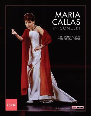 Maria Callas in Concert