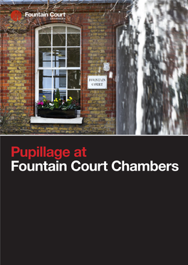 Pupillage at Fountain Court Chambers