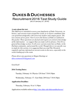 Dukes & Duchesses