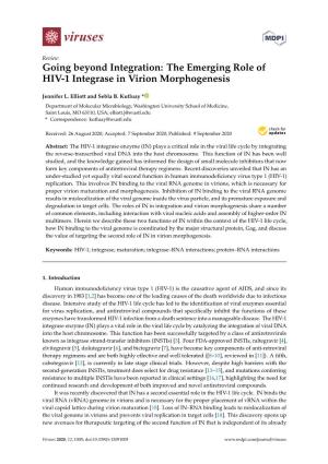 The Emerging Role of HIV-1 Integrase in Virion Morphogenesis
