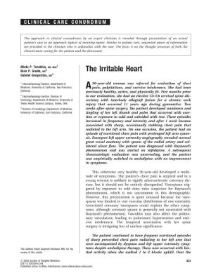 The Irritable Heart 3 Gabriel Gregoratos, MD